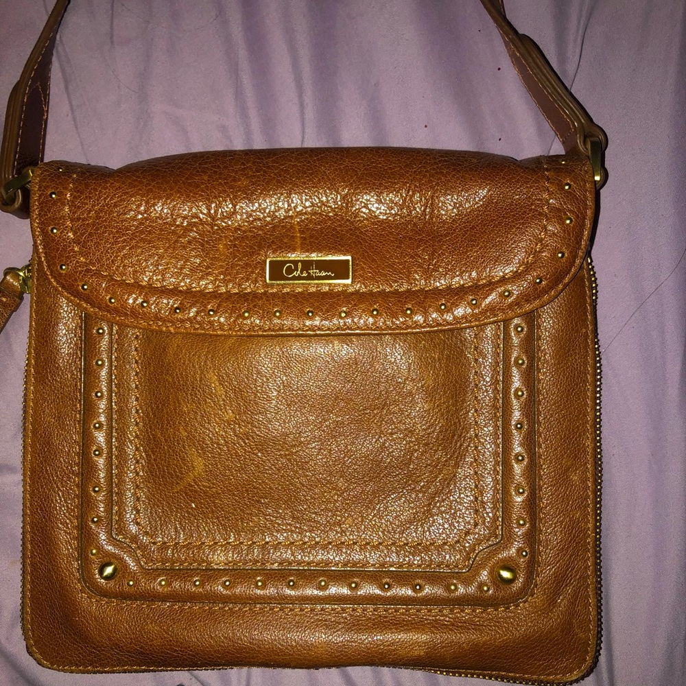 Cole Haan brown satchel